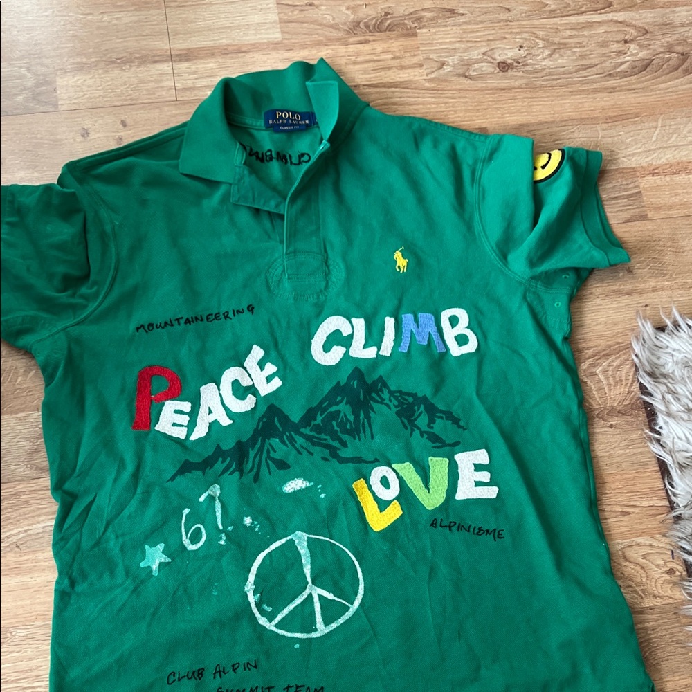Polo by Ralph Lauren Green Graphic Polo Shirt